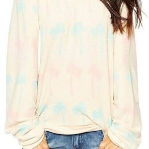 Wildfox Palm V Neck Sweatshirt